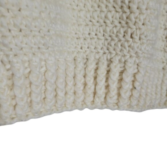 Alpaga blend hand crochet fairisle thick ski sweater - Picture 4 of 7